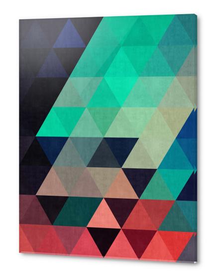 Pattern cosmic triangles I Acrylic prints by Vitor Costa