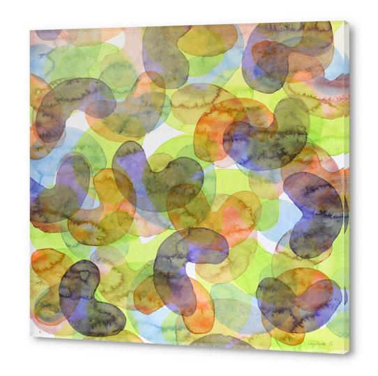 Purple Orange Green Croissants Acrylic prints by Heidi Capitaine