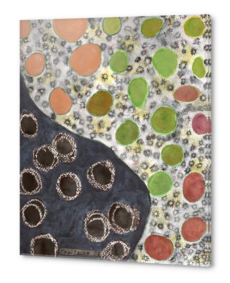 Playful Yin and Yang Pattern Acrylic prints by Heidi Capitaine