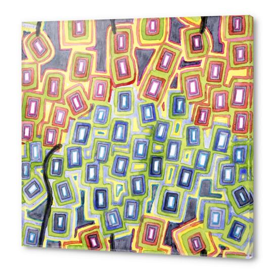 Pattern with few Restraining Black Lines Acrylic prints by Heidi Capitaine