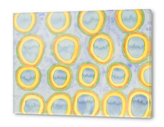 Filled Rainbow Circles Acrylic prints by Heidi Capitaine