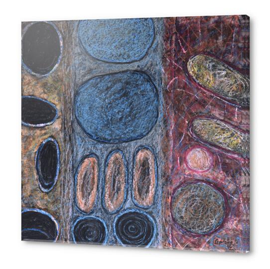 Round Textured Shapes  Acrylic prints by Heidi Capitaine