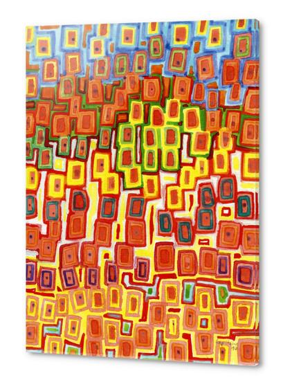 Squeezed together Squares Pattern  Acrylic prints by Heidi Capitaine