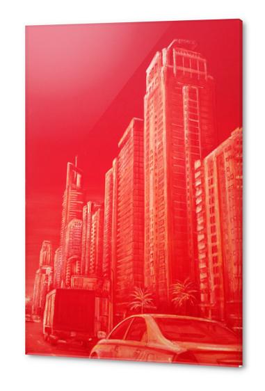 Dubai Street Acrylic prints by di-tommaso