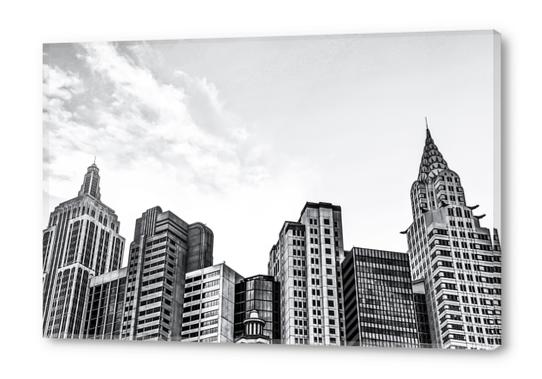 modern buildings at Las Vegas, USA in black and white Acrylic prints by Timmy333