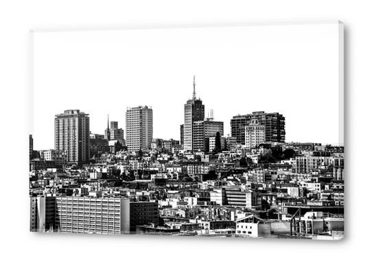 city view at San Francisco in black and white Acrylic prints by Timmy333