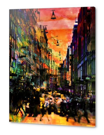 Walking people Acrylic prints by Gabi Hampe