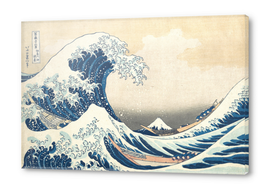 The Great Wave Off Kanagawa Acrylic prints by Katsushika Hokusai