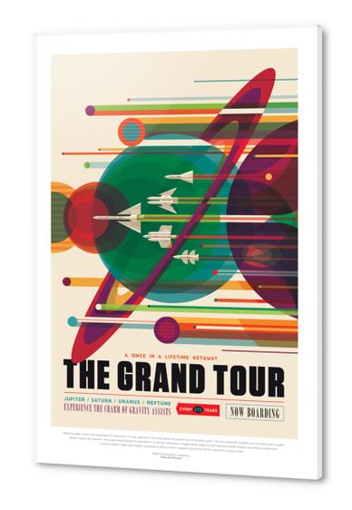 The Grand Tour: A Once in a Lifetime Getaway - NASA JPL Space Tourism Poster Acrylic prints by Space Travel