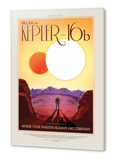 Relax on Kepler-16b - Where Your Shadow Always Has Company - NASA JPL Space Travel Poster Acrylic prints by Space Travel