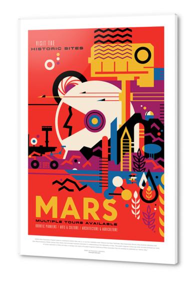 Mars: Visit the Historic Sites - NASA JPL Space Tourism Poster Acrylic prints by Space Travel