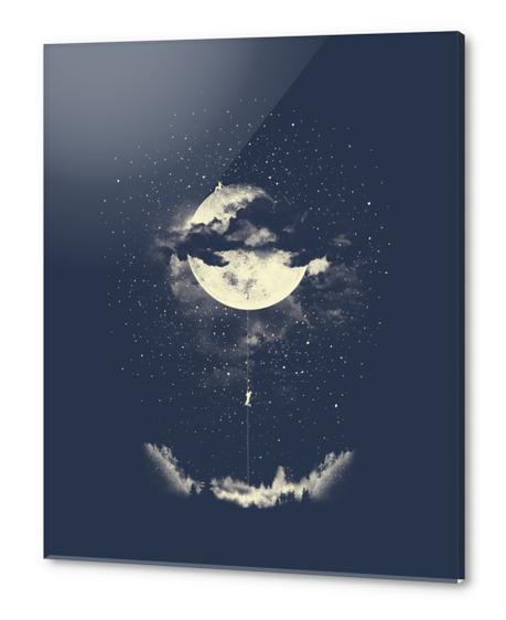 MOON CLIMBING Acrylic prints by Miro Zatkuliak