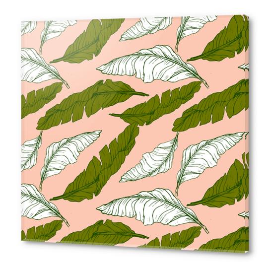 Pattern leaf leaf Acrylic prints by mmartabc