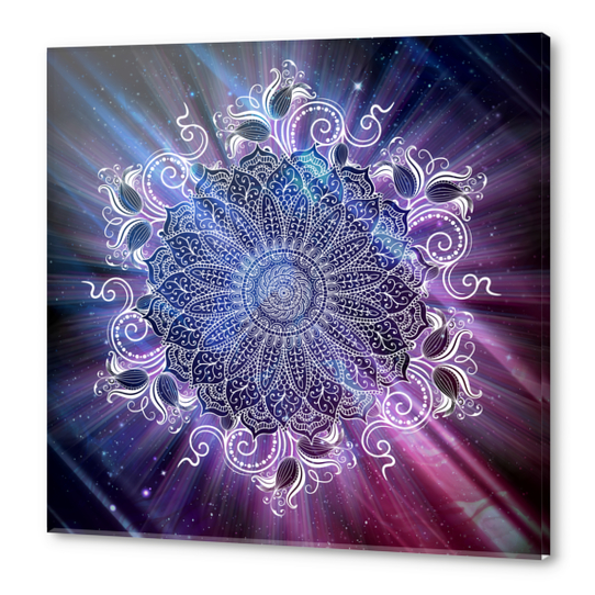 Mandala - Universe Acrylic prints by aleibanez