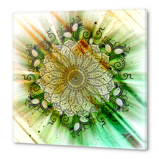 Mandala - Inverse Universe Acrylic prints by aleibanez