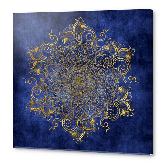 Mandala - Ocean Acrylic prints by aleibanez