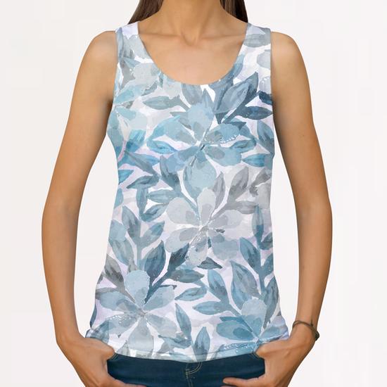 Watercolor Botanical garden X 0.1 All Over Print Tanks by Amir Faysal