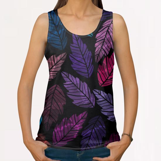 Leaves X 0.1 All Over Print Tanks by Amir Faysal