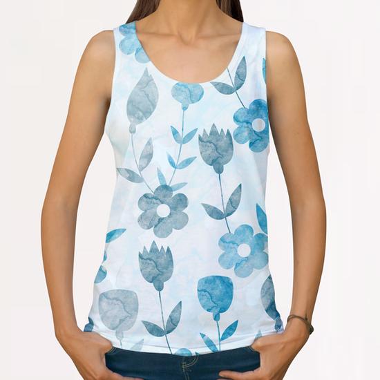 LOVELY FLORAL PATTERN X 0.8 All Over Print Tanks by Amir Faysal