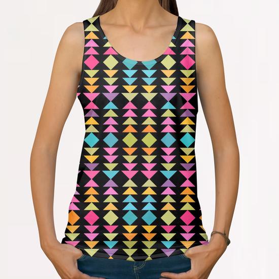 Lovely Geometric Pattern All Over Print Tanks by Amir Faysal