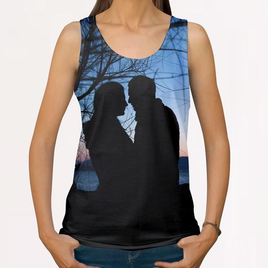 Romantic sunset All Over Print Tanks by Salvatore Russolillo