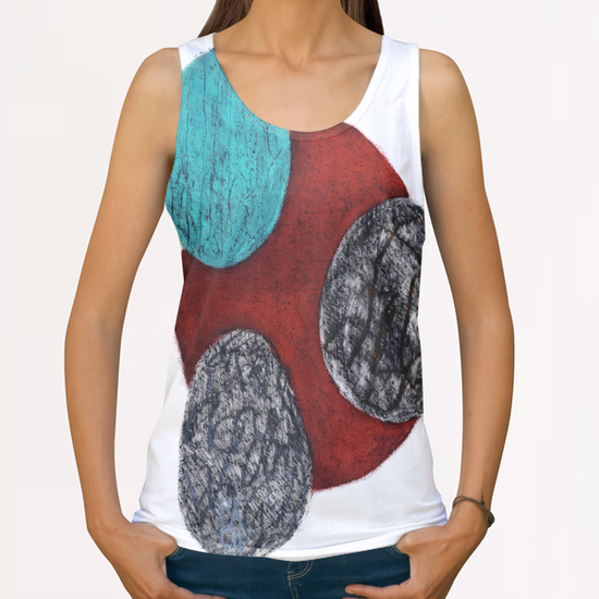 Composition 9 All Over Print Tanks by Jean-Noël Bachès