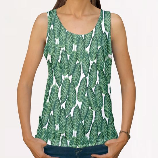 Hello Freshness All Over Print Tanks by Uma Gokhale