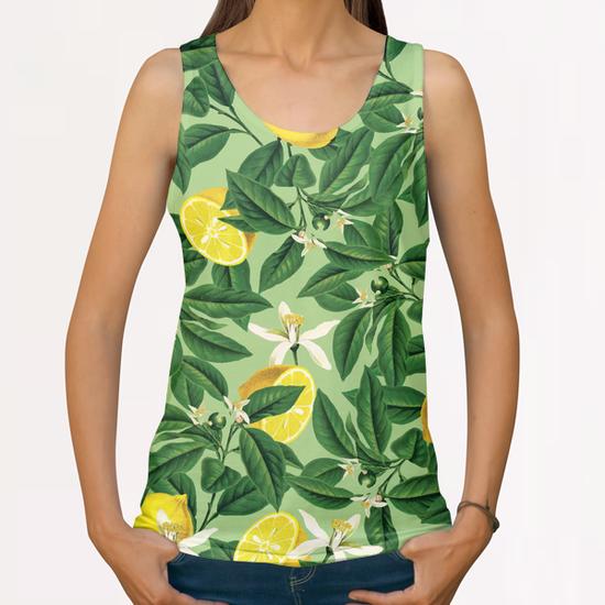 Lemonade V2 All Over Print Tanks by Uma Gokhale