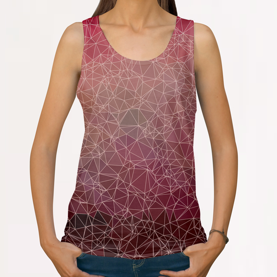 Geometric polygonal  All Over Print Tanks by VanessaGF