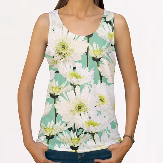 Gerbera All Over Print Tanks by Uma Gokhale