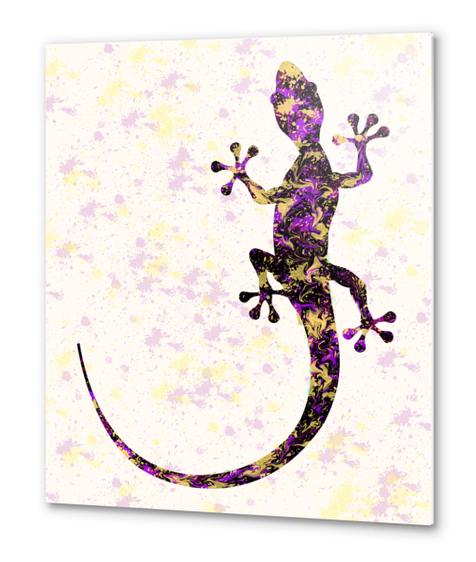 Abstract Lizard Metal prints by Amir Faysal