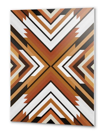 Dynamic geometric pattern I Metal prints by Vitor Costa