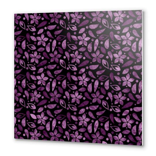 LOVELY FLORAL PATTERN X 0.2 Metal prints by Amir Faysal