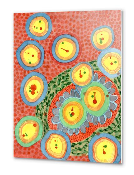 Splashes in Bubbles Metal prints by Heidi Capitaine