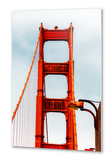 At Golden Gate Bridge with blue foggy sky, San Francisco, USA Metal prints by Timmy333