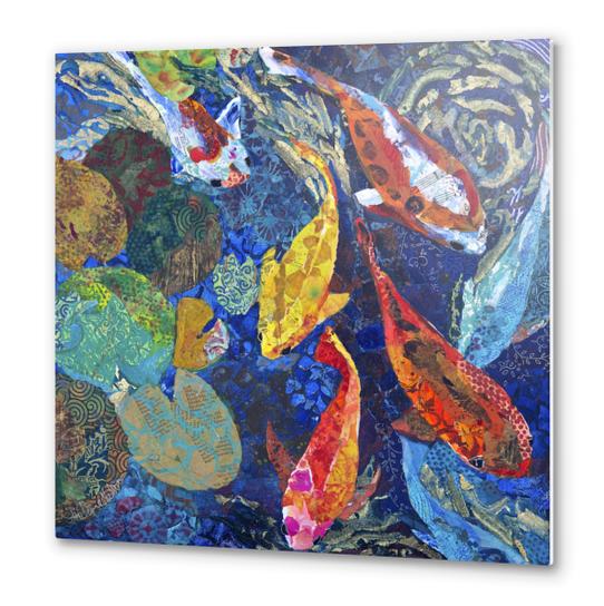 Koi Pond II Metal prints by Elizabeth St. Hilaire