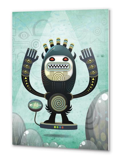 Alien guard  Metal prints by Exit Man