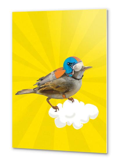 Rocket Bird Metal prints by tzigone