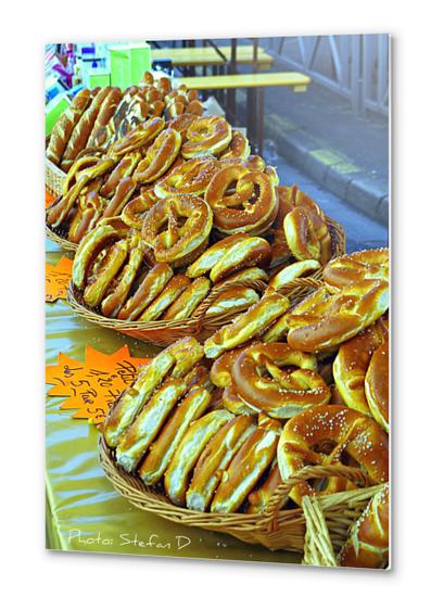 Bretzel (Braderie de Montigny-Les-Metz) Metal prints by Stefan D