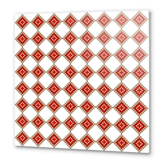 Pixelated Christmas Metal prints by PIEL Design