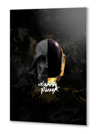 Darth Punk Metal prints by Roberto Caporilli