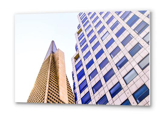 pyramid building and modern building at San Francisco, USA Metal prints by Timmy333