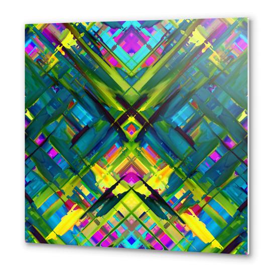 Colorful digital art splashing G467 Metal prints by MedusArt