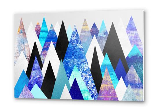 Blue Peaks Metal prints by Elisabeth Fredriksson