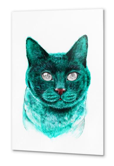 Cat Metal prints by Nika_Akin