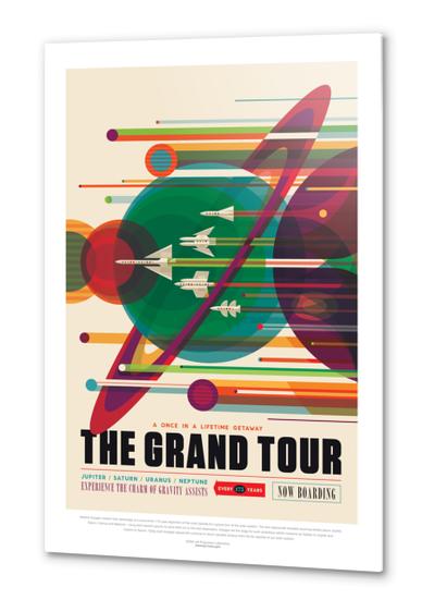 The Grand Tour: A Once in a Lifetime Getaway - NASA JPL Space Tourism Poster Metal prints by Space Travel