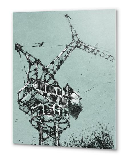 Crane Metal prints by Georgio Fabrello