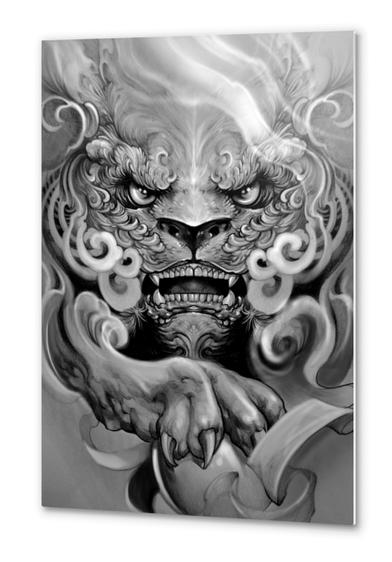 Foo dog Metal prints by Elvintattoo