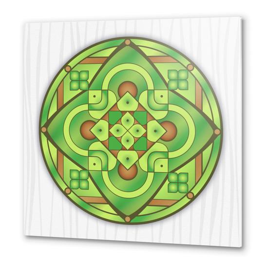 Mandala Compass Metal prints by Divotomezove