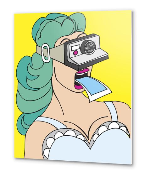 Miss Bipolar Metal prints by Yann Tobey